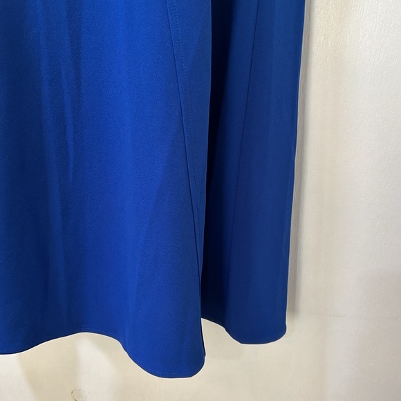 NINE WEST WOMENS MIDI DRESS SIZE 6 BLUE SLEEVELESS NEW - Picture 6 of 11